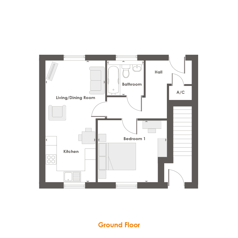 The Chestnut Floor Plan Image at The Avenue
