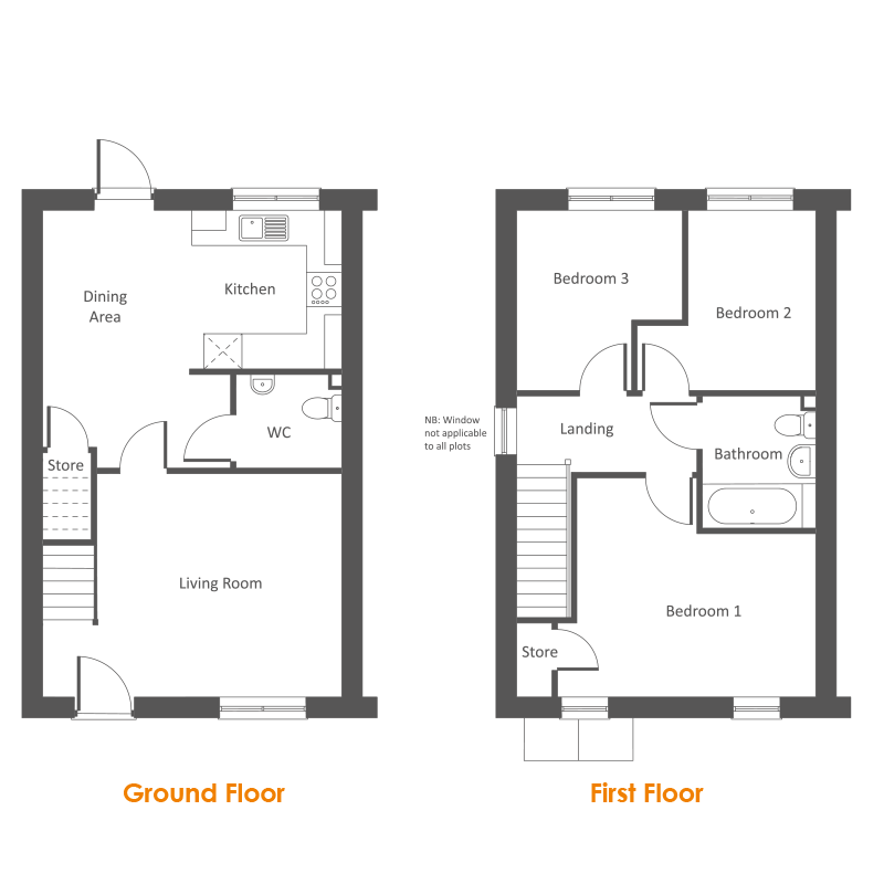 Floor plan for the Dawley at Grange Park