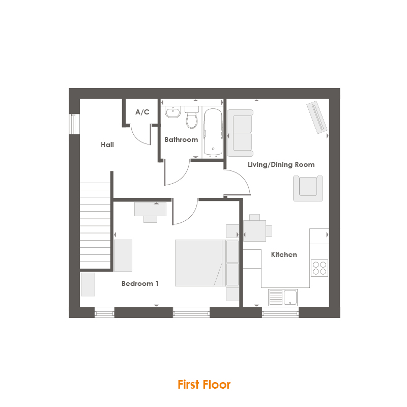 The Chestnut Floor Plan Image at The Avenue