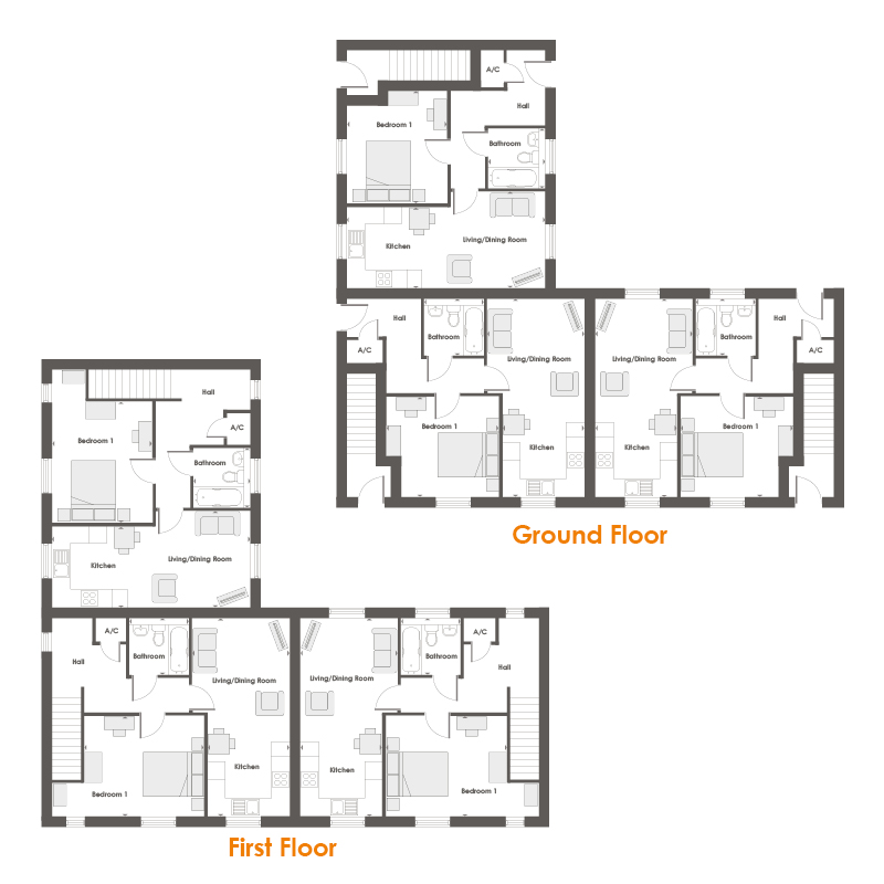 The Chestnut Floor Plan at The Avenue
