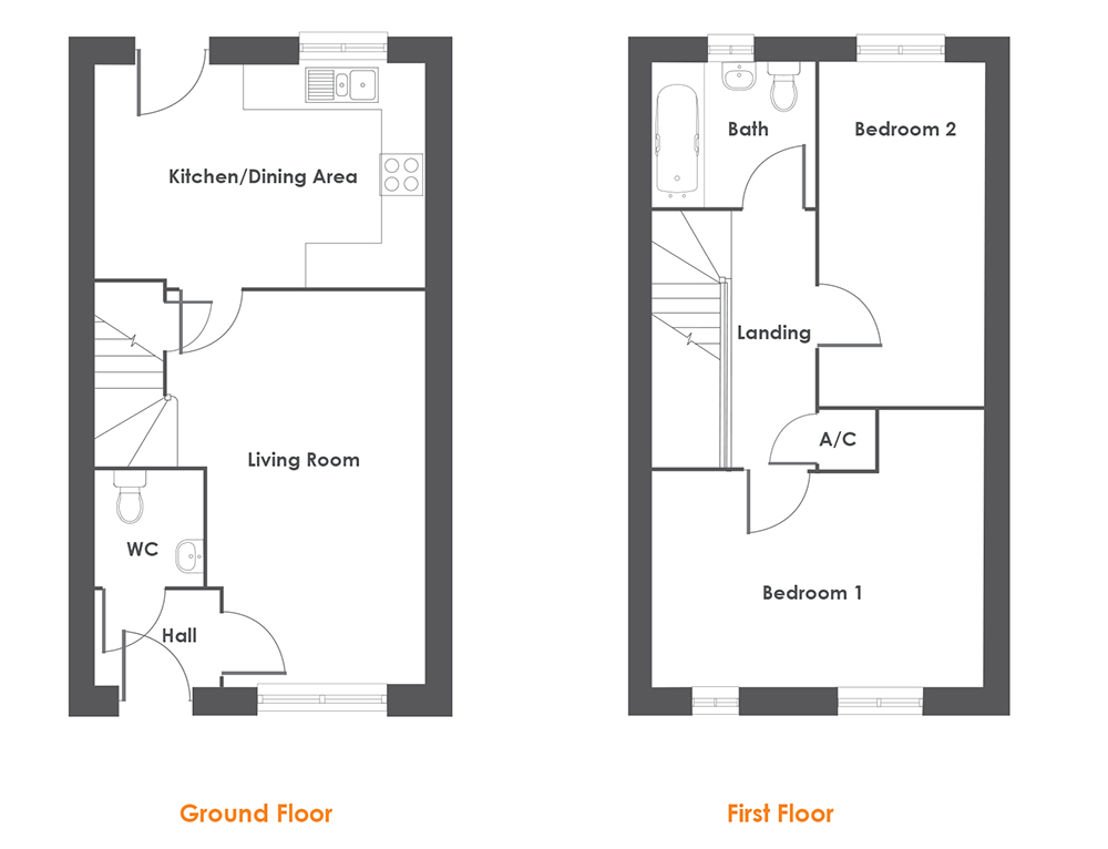The Broadwell Floor Plan at The Avenue
